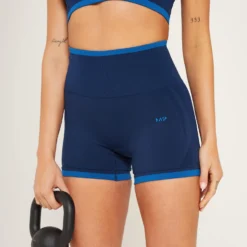 MP Women's Adapt Seamless Booty Shorts - Deep Blue -Damen Fitnessbekleidung Verkäufe 13127771 7324929380167008