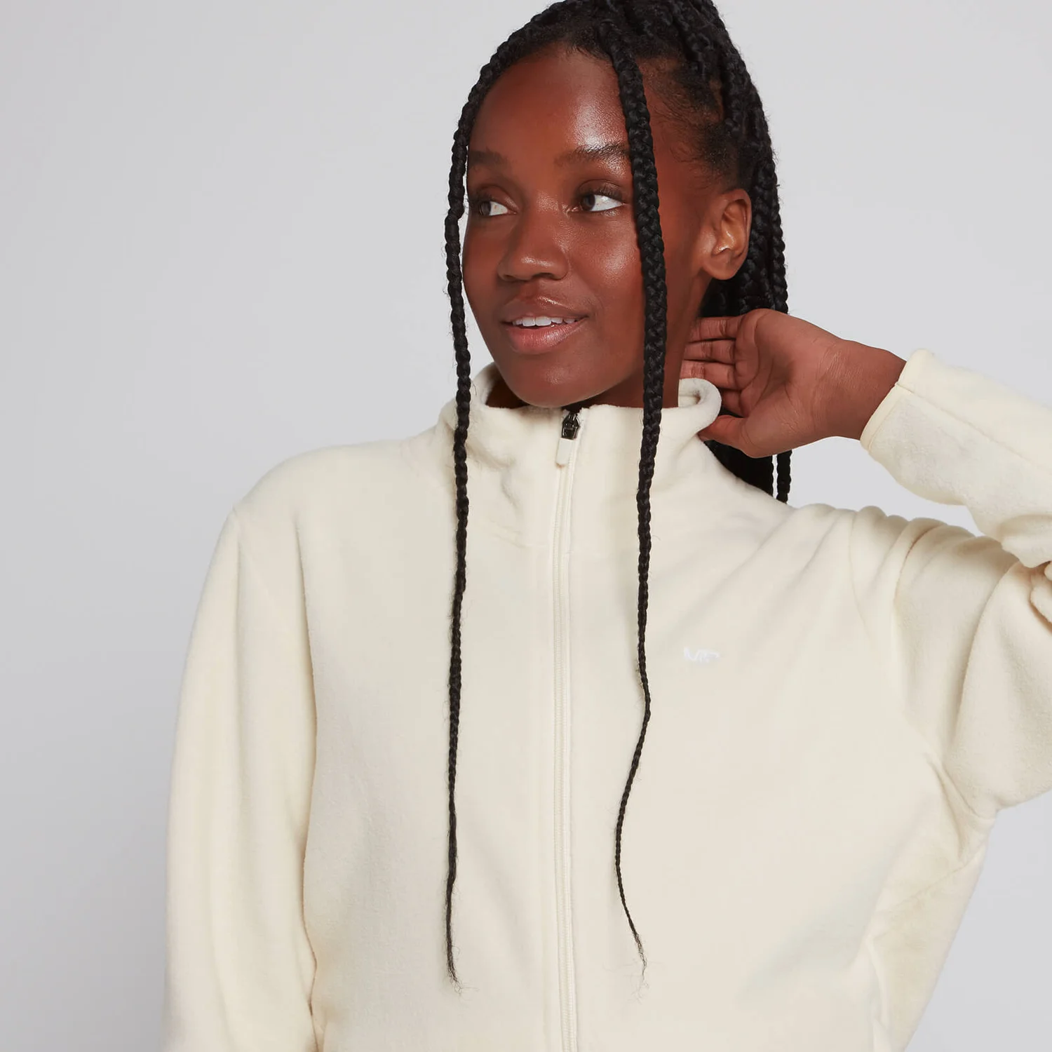 MP Women's Rest Day Fleece Zip Through Jacket - Ecru 6 MP Women's Rest Day Fleece Zip Through Jacket - Ecru – Bild 4