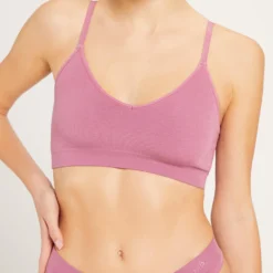 MP Women's Composure Seamless V-Neck Bralette & Thong Set - Mauve -Damen Fitnessbekleidung Verkäufe 13149369 2114928341854588
