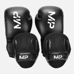 MP Boxing Gloves And Pads Bundle - Black