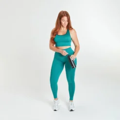 MP X Siobhan Rib Seamless Sports Bra - Green -Damen Fitnessbekleidung Verkäufe 13153953 2994977312593556