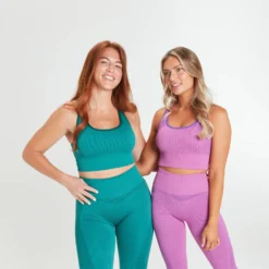 MP X Siobhan Rib Seamless Sports Bra - Green -Damen Fitnessbekleidung Verkäufe 13153953 7584977312385170