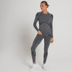 MP Women's Training Seamless Long Sleeve Top - Washed Black -Damen Fitnessbekleidung Verkäufe 13158364 9954969292614779