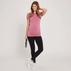 MP Women's Maternity Seamless Short Sleeve T-Shirt - Mauve -Damen Fitnessbekleidung Verkäufe 13170132 2044942554034923