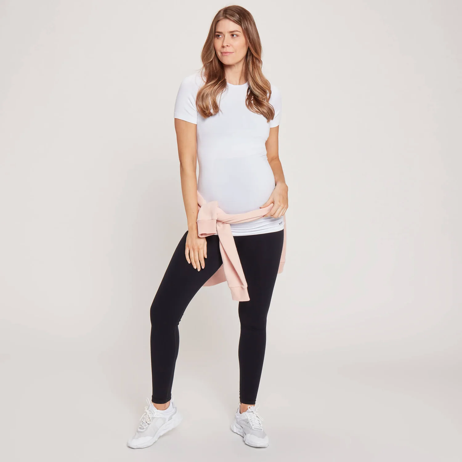 MP Women's Maternity Seamless Short Sleeve T-Shirt - White 4 MP Women's Maternity Seamless Short Sleeve T-Shirt - White – Bild 2