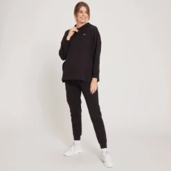 MP Women's Maternity Joggers - Black 7 MP Women's Maternity Joggers - Black -Damen Fitnessbekleidung Verkäufe 13170297 1764942552781523