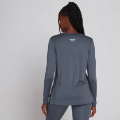 MP Women's Velocity Long Sleeve T-Shirt - Shadow Blue -Damen Fitnessbekleidung Verkäufe 13465322 2334971370238322