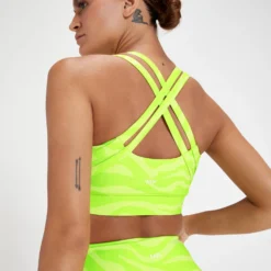 MP Women's Tempo Sports Bra - Acid Lime Zebra -Damen Fitnessbekleidung Verkäufe 13467480 3604980928330275