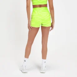 MP Women's Tempo Booty Shorts - Acid Lime Zebra -Damen Fitnessbekleidung Verkäufe 13467504 7814980929096655