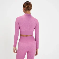 MP Women's Tempo Seamless 1/4 Zip Crop Top - Blossom Pink Zebra 8 MP Women's Tempo Seamless 1/4 Zip Crop Top - Blossom Pink Zebra -Damen Fitnessbekleidung Verkäufe 13467546 1894980930501354