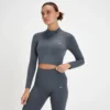 MP Women's Tempo Seamless 1/4 Zip Crop Top - Graphite 1 MP Women's Tempo Seamless 1/4 Zip Crop Top - Graphite -Damen Fitnessbekleidung Verkäufe 13467562 1934980931006404