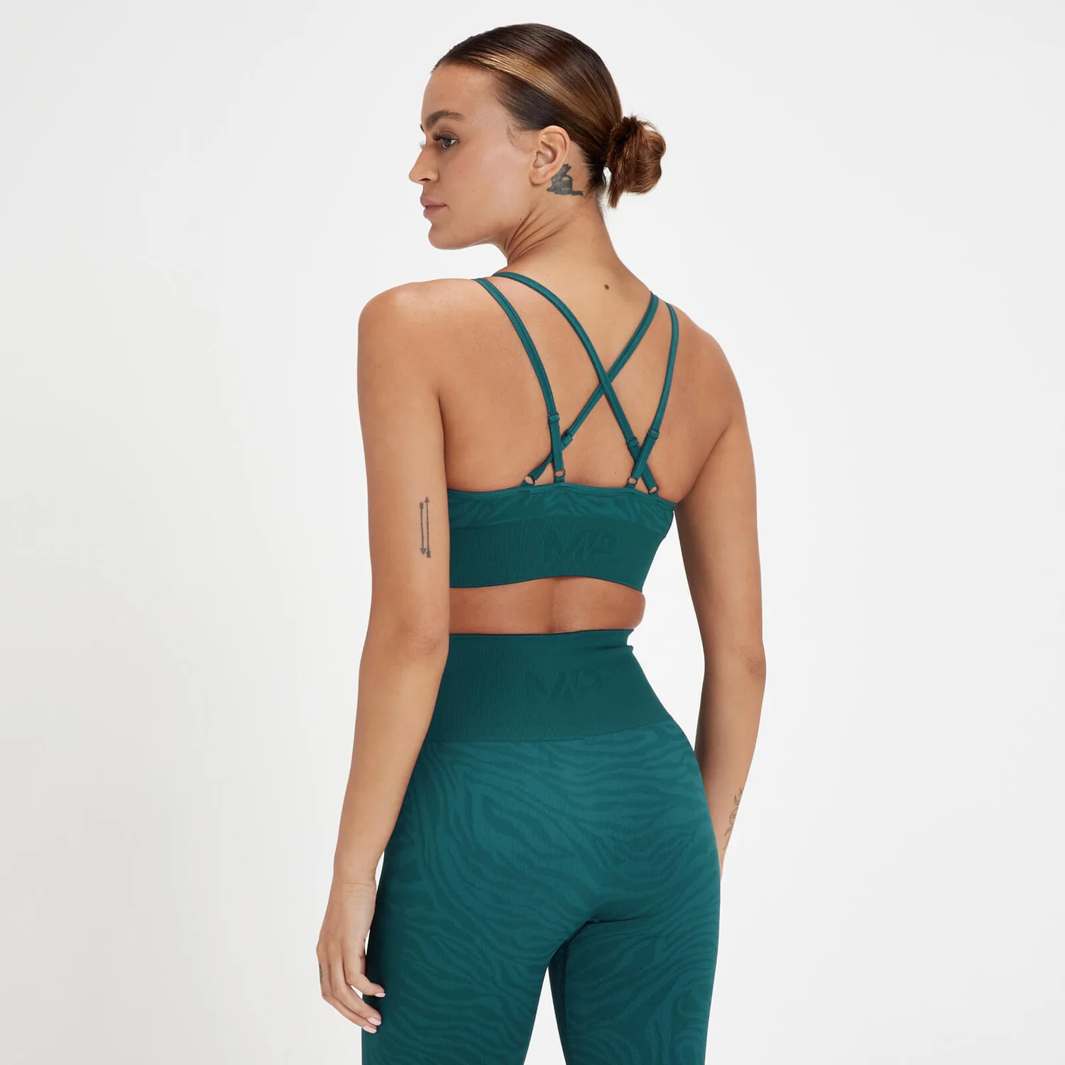 MP Women's Tempo Seamless Sports Bra - Deep Marine Blue Zebra 3 MP Women's Tempo Seamless Sports Bra - Deep Marine Blue Zebra