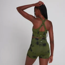 MP Women's Shape Seamless Sports Bra - Leaf Green Tie Dye -Damen Fitnessbekleidung Verkäufe 13468390 1484971372503103