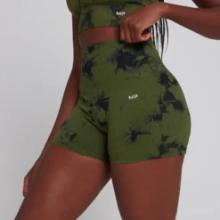 MP Women's Shape Seamless Booty Shorts - Leaf Green Tie Dye -Damen Fitnessbekleidung Verkäufe 13468406 1984971373050933