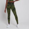 MP Women's Shape Seamless Leggings - Leaf Green Tie Dye -Damen Fitnessbekleidung Verkäufe 13468422 4934971373340469