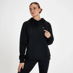 MP Women's Essentials Hoodie With Kangaroo Pocket - Black