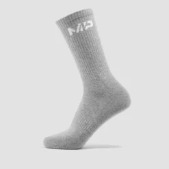 MP Unisex Crew Socks (3 Pack) - White/Black/Grey Marl -Damen Fitnessbekleidung Verkäufe 13758283 4445009963183736