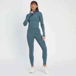 MP Women's Tempo Ultra Crop Jacket - Smoke Blue -Damen Fitnessbekleidung Verkäufe 13808073 1705029961324844