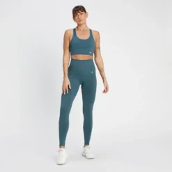 MP Women's Tempo Ultra Seamless Leggings - Smoke Blue -Damen Fitnessbekleidung Verkäufe 13808113 1305029961889483