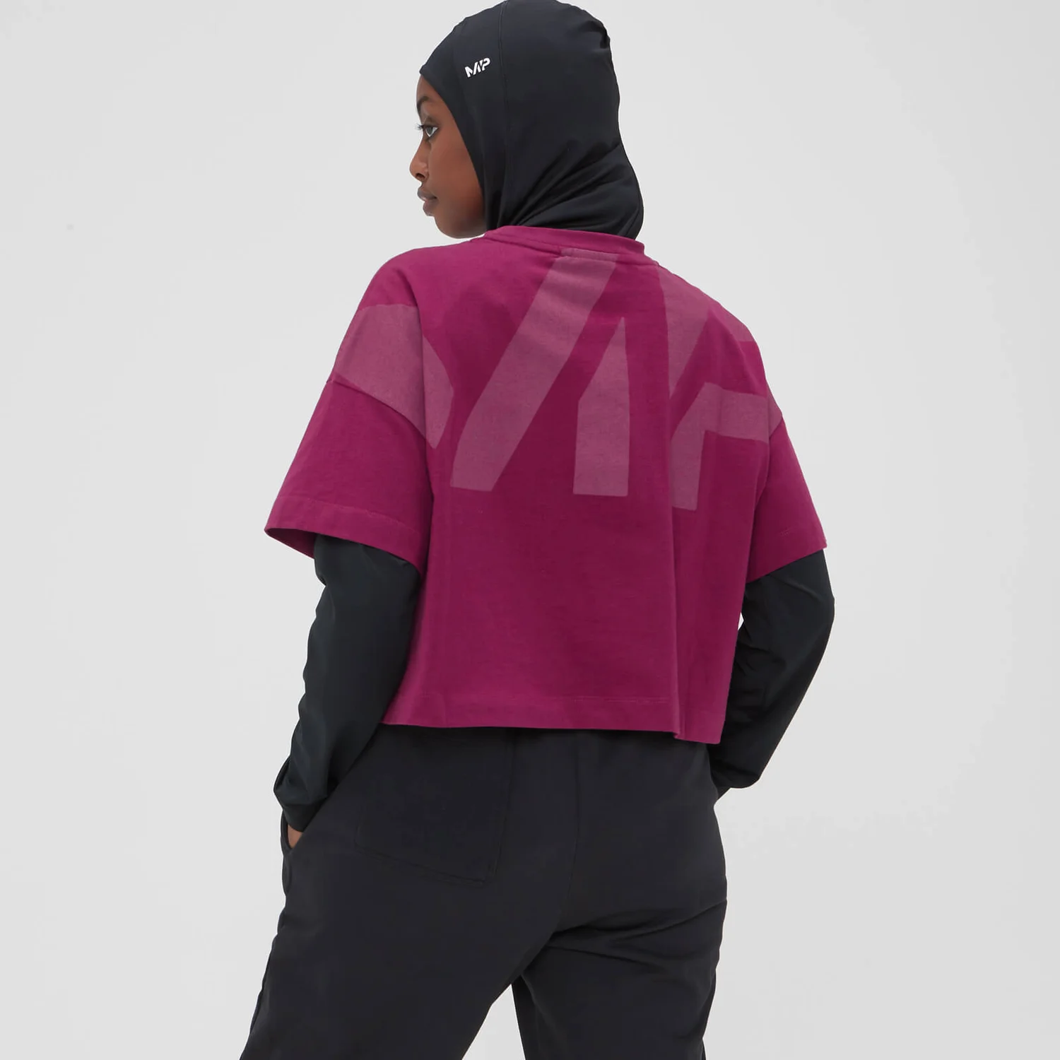 MP Women's Adapt Cropped T-Shirt - Dark Grape 4 MP Women's Adapt Cropped T-Shirt - Dark Grape – Bild 2