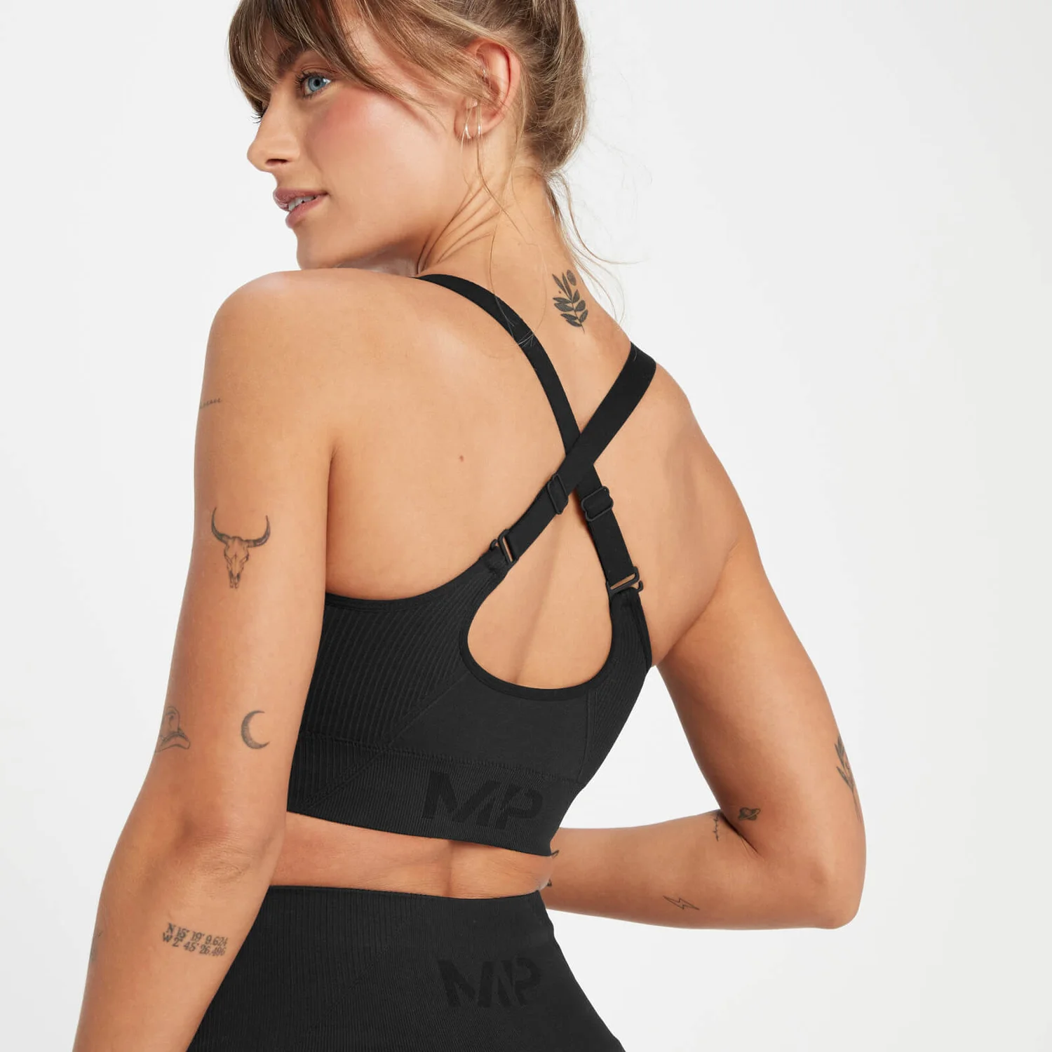 MP Women's Tempo Tonal Seamless Sports Bra - Black 5 MP Women's Tempo Tonal Seamless Sports Bra - Black – Bild 3