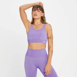 MP Women's Tempo Tonal Seamless Sports Bra - Electric Lilac