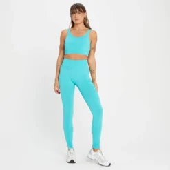 MP Women's Tempo Tonal Seamless Leggings - Bright Turquoise -Damen Fitnessbekleidung Verkäufe 13827856 8685009219569014