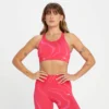 MP Women's Tempo Wave Seamless Sports Bra - Rouge Red -Damen Fitnessbekleidung Verkäufe 13827990 8675009216102244