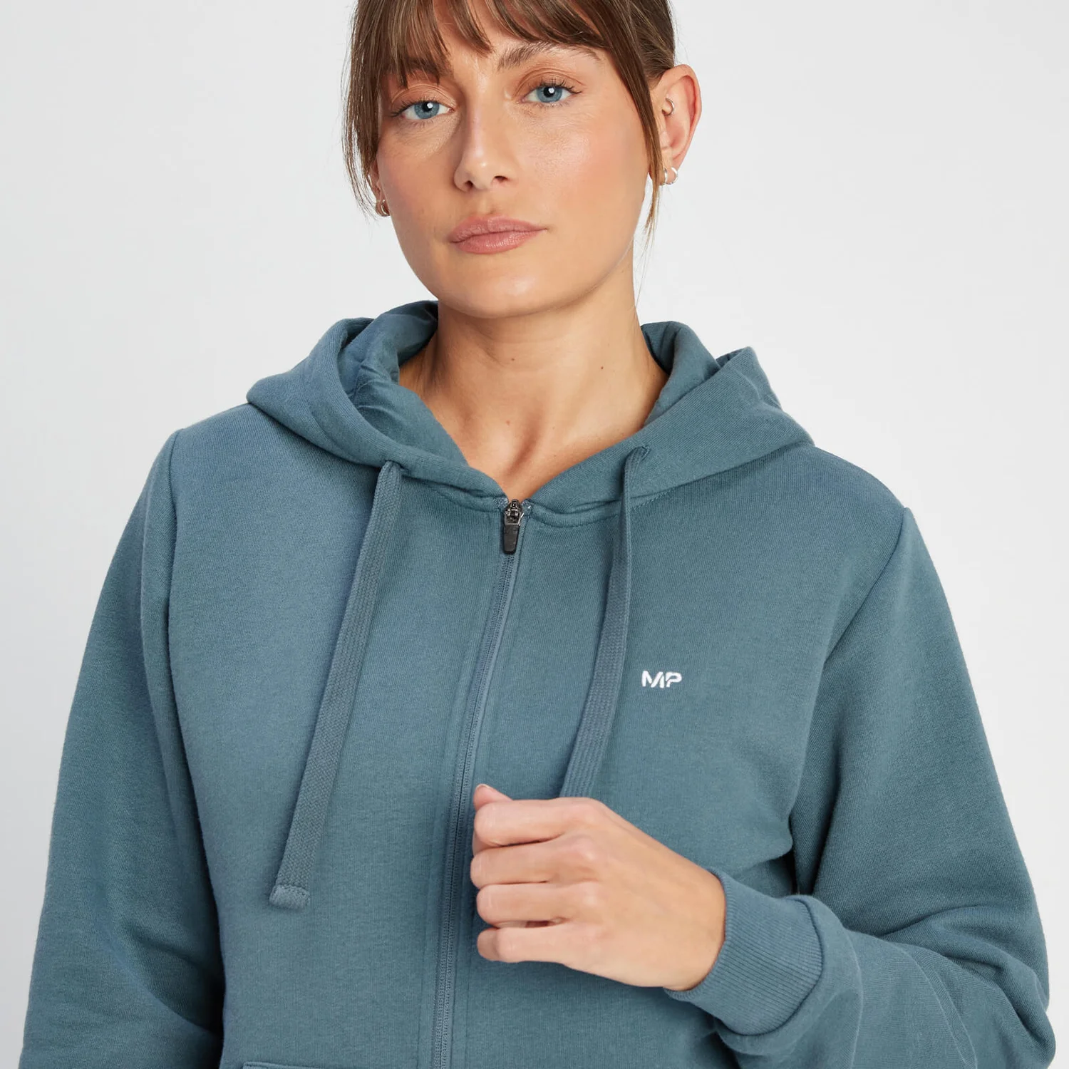 MP Women's Rest Day Zip Through Hoodie - Smoke Blue 6 MP Women's Rest Day Zip Through Hoodie - Smoke Blue – Bild 4