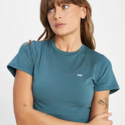 MP Women's Rest Day Body Fit Crop T-Shirt - Smoke Blue 8 MP Women's Rest Day Body Fit Crop T-Shirt - Smoke Blue -Damen Fitnessbekleidung Verkäufe 13838145 1335009212768131