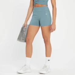 MP Women's Power Booty Short - Pebble Blue