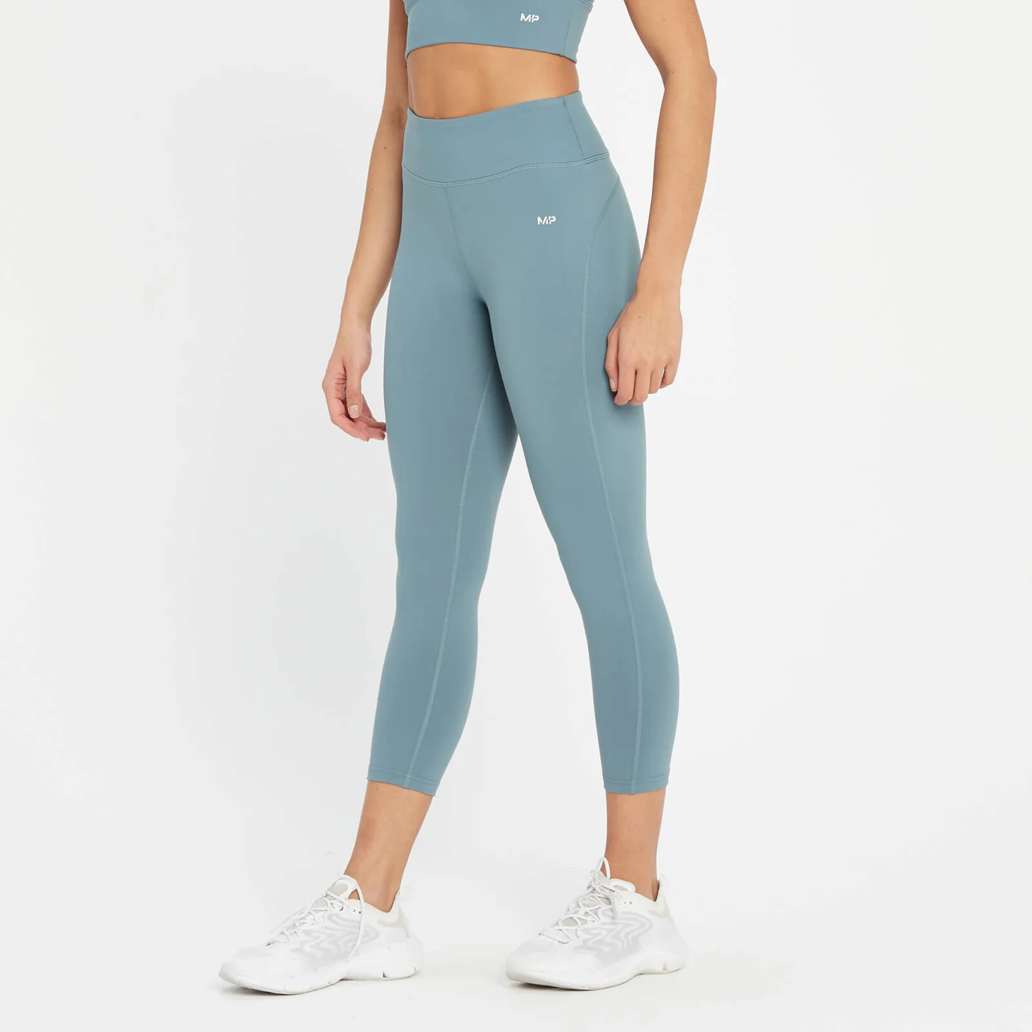 MP Women's Power 3/4 Leggings - Pebble Blue 3 MP Women's Power 3/4 Leggings - Pebble Blue