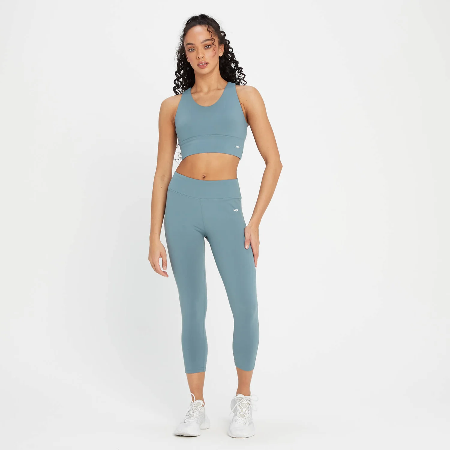 MP Women's Power 3/4 Leggings - Pebble Blue 6 MP Women's Power 3/4 Leggings - Pebble Blue – Bild 4