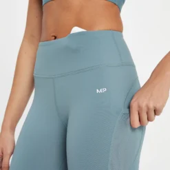 MP Women's Power Mesh Leggings - Pebble Blue -Damen Fitnessbekleidung Verkäufe 13838297 1445008105502262