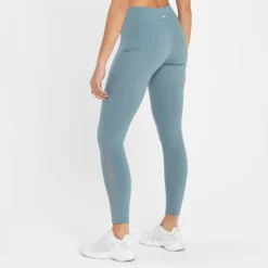 MP Women's Power Mesh Leggings - Pebble Blue -Damen Fitnessbekleidung Verkäufe 13838297 9835008105575492