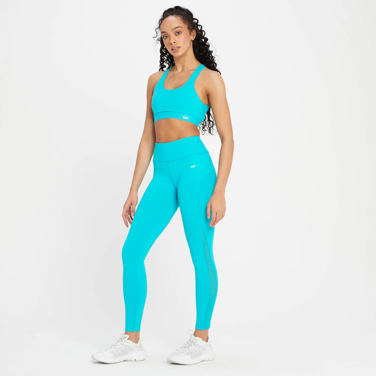 MP Women's Power Mesh Leggings - Blue Lagoon 6 MP Women's Power Mesh Leggings - Blue Lagoon – Bild 4
