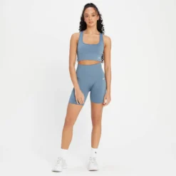 MP Women's Shape Seamless Cycling Shorts - Pebble Blue -Damen Fitnessbekleidung Verkäufe 13838353 3785008104333396