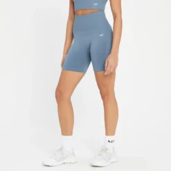 MP Women's Shape Seamless Cycling Shorts - Pebble Blue