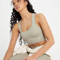 MP Women's Shape Seamless Sports Bra - Soft Grey -Damen Fitnessbekleidung Verkäufe 13838361 1235008104129543