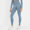 MP Women's Shape Seamless Leggings - Pebble Blue -Damen Fitnessbekleidung Verkäufe 13838441 8395008101475953
