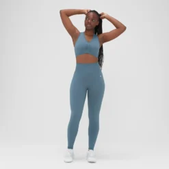 MP Women's Washed Seamless Leggings - Pebble Blue -Damen Fitnessbekleidung Verkäufe 13965985 1775029450043499