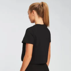 MP Women's Rest Day Crop T-Shirt - Black -Damen Fitnessbekleidung Verkäufe 12402109 1274807998397959