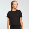 MP Women's Rest Day Crop T-Shirt - Black