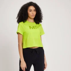 MP Women's Fade Graphic Crop T-Shirt - Lime