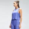 MP Women's Repeat Mark Graphic Training Crop Vest - Bluebell -Damen Fitnessbekleidung Verkäufe 12847957 2094875129029733