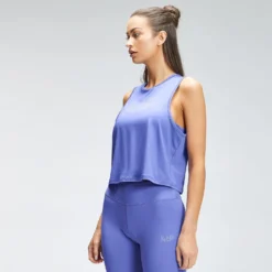 MP Women's Repeat Mark Graphic Training Crop Vest - Bluebell