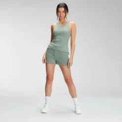 MP Women's Rest Day Rib Vest - Pale Green -Damen Fitnessbekleidung Verkäufe 12849437 1004870023368448