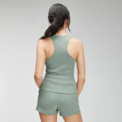 MP Women's Rest Day Rib Vest - Pale Green -Damen Fitnessbekleidung Verkäufe 12849437 1394870023306438