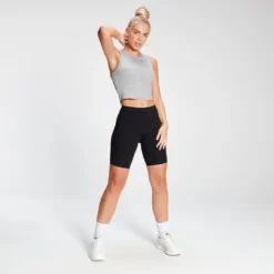 MP Women's Rest Day Cropped Rib Vest - Grey Marl 8 MP Women's Rest Day Cropped Rib Vest - Grey Marl -Damen Fitnessbekleidung Verkäufe 12849461 1654892024386557