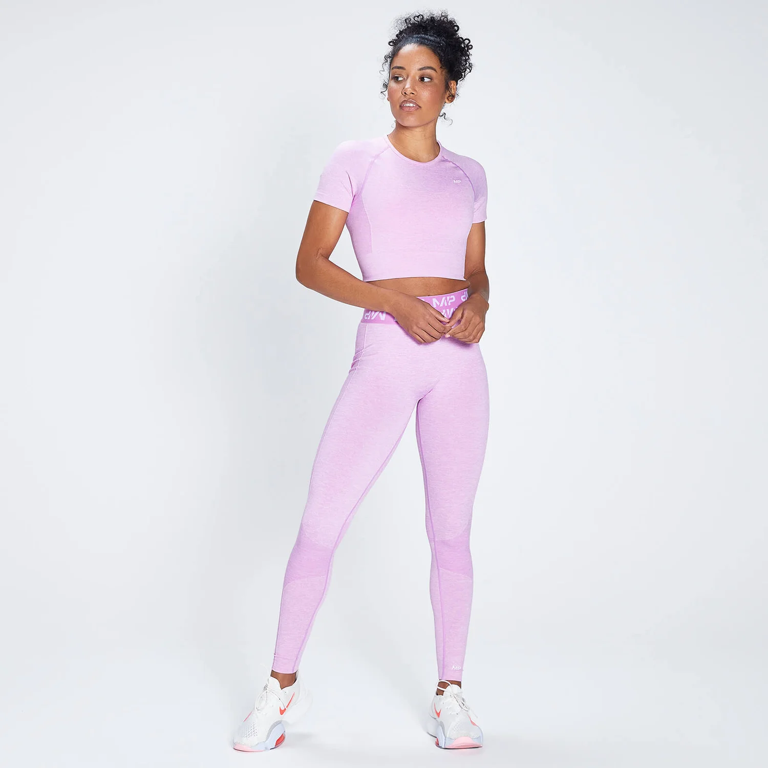 MP Women's Curve Crop Short Sleeve T-Shirt - Petal 4 MP Women's Curve Crop Short Sleeve T-Shirt - Petal – Bild 2